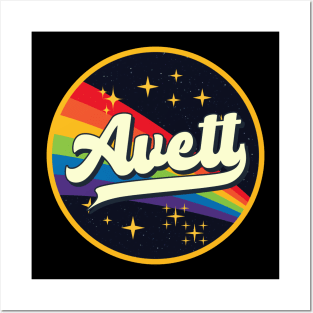 Avett // Rainbow In Space Vintage Style Posters and Art